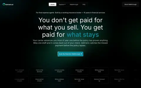 GetClarix homepage